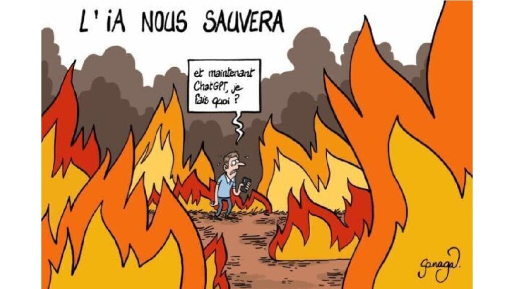 L'actu en dessin : que peut bien faire l'IA face aux incendies ?