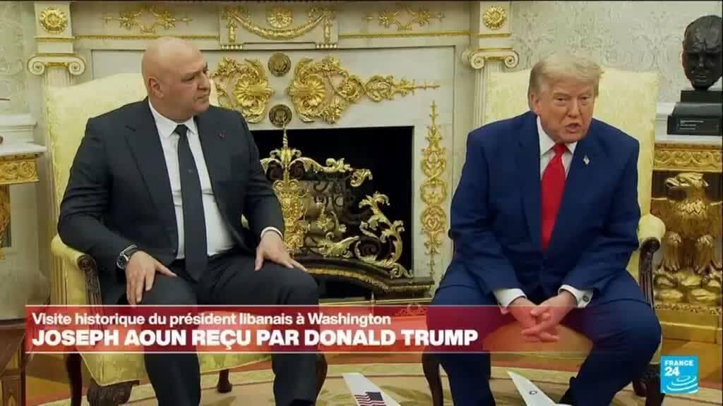 REPLAY - Joseph Aoun reçu par Donald Trump à Washington